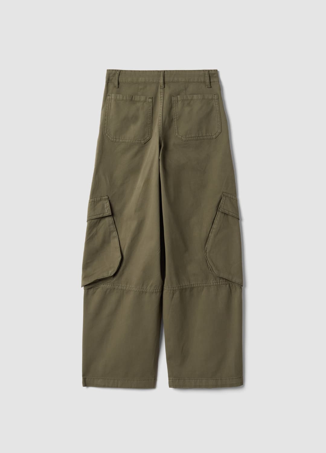 Pantaloni Cargo Verdi In Puro Cotone Straight Fit Per Ragazza | OVS Pantaloni Cargo Verdi In Puro Cotone Straight Fit Per Ragazza - 2 | OVS