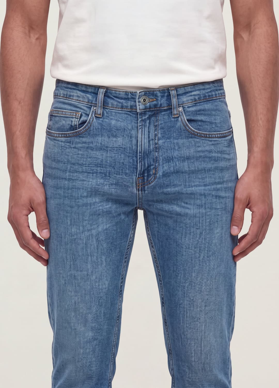 Blaue Slim-fit-jeans Aus Stretch-baumwolle | OVS Blaue Slim-fit-jeans Aus Stretch-baumwolle - 3 | OVS