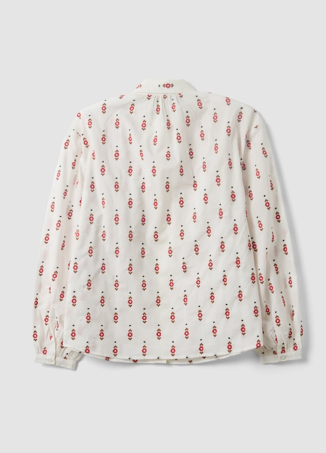 Camicia Bianca In Puro Cotone Con Fantasia Ricamata Regular Fit | OVS Camicia Bianca In Puro Cotone Con Fantasia Ricamata Regular Fit - 6 | OVS