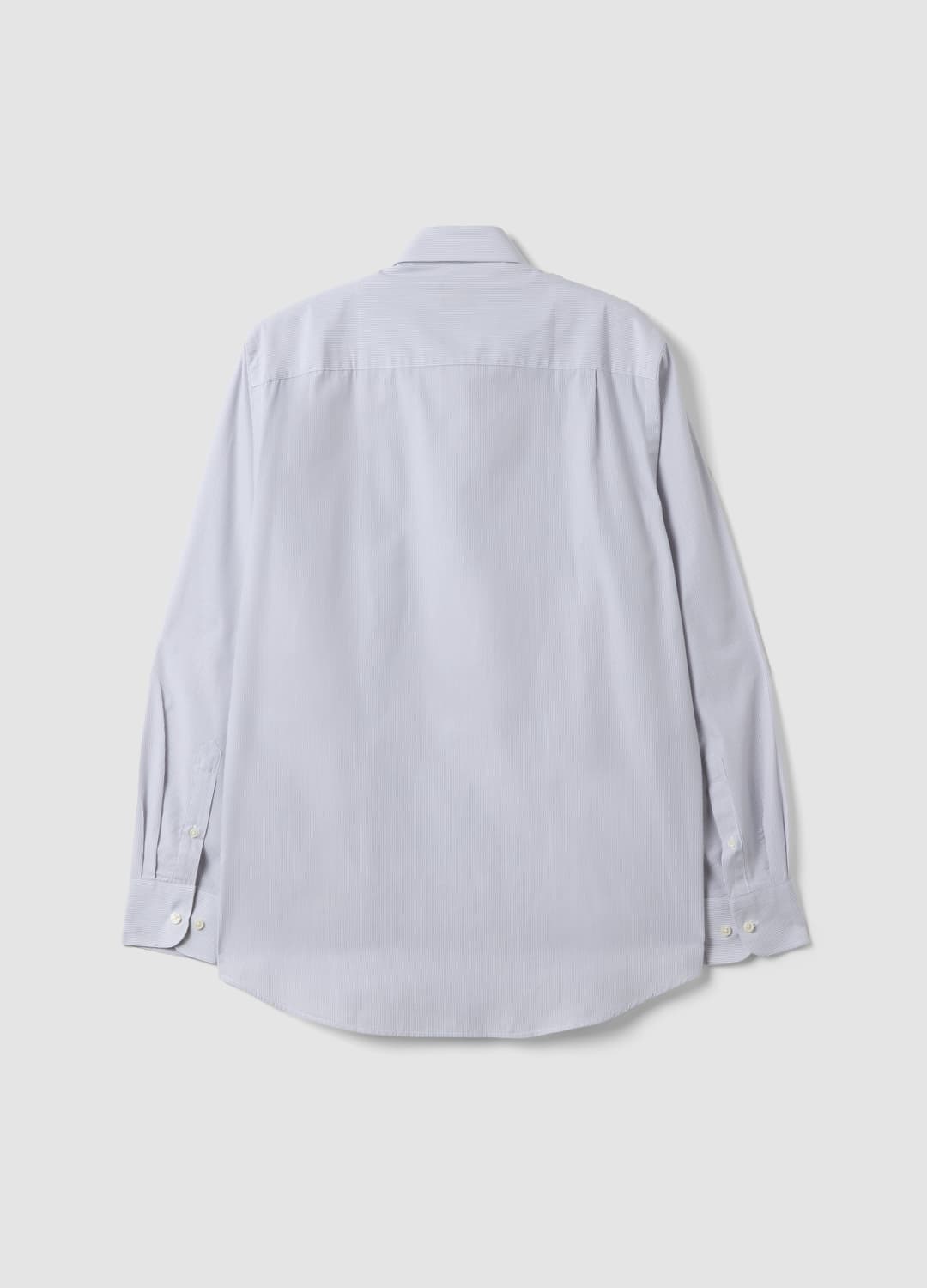 Camicia Grigia In Misto Cotone A Righe Sottili Easy Iron Regular Fit | OVS Camicia Grigia In Misto Cotone A Righe Sottili Easy Iron Regular Fit - 6 | OVS