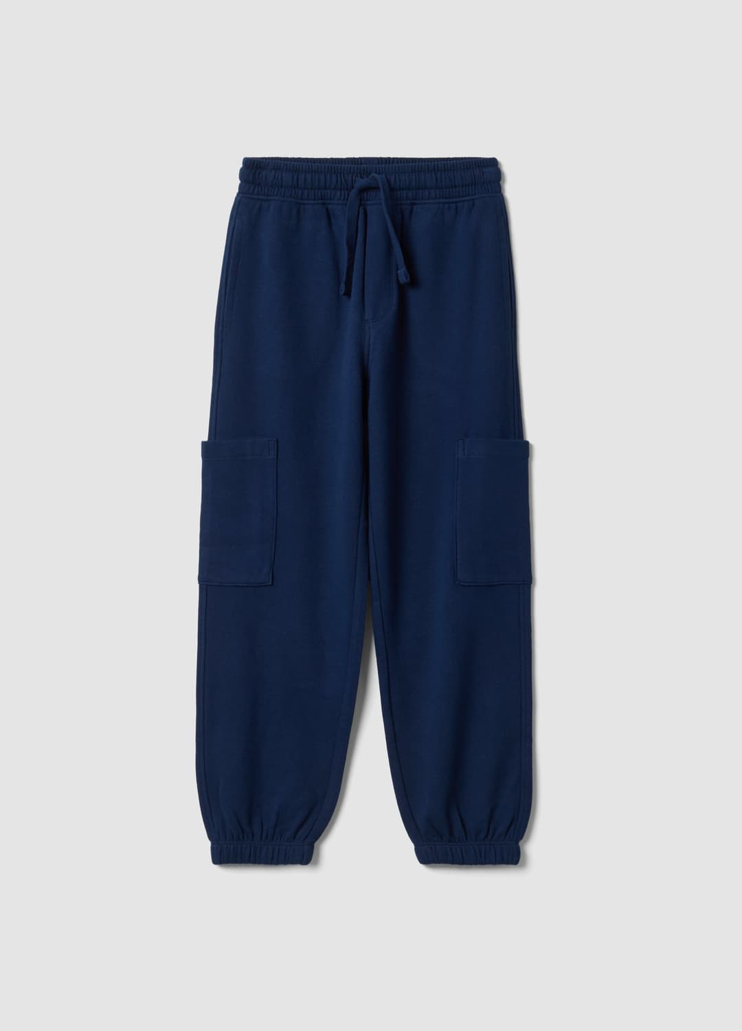 Pantaloni Jogger Blu In Puro Cotone Organico Con Tasche Cargo Per Bambino | OVS Pantaloni Jogger Blu In Puro Cotone Organico Con Tasche Cargo Per Bambino - 0 | OVS