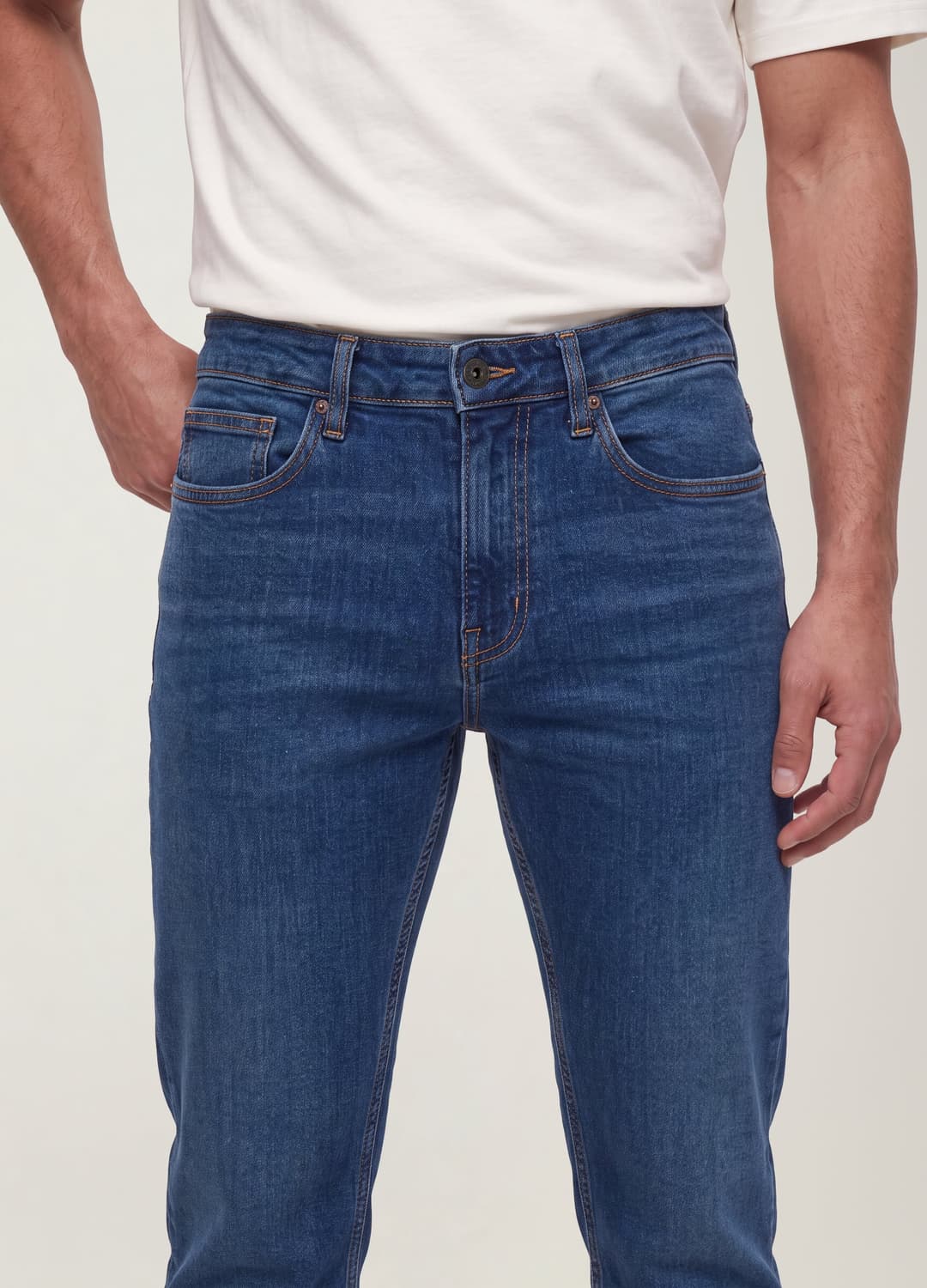 Blaue Slim-fit-jeans Aus Stretch-baumwolle | OVS Blaue Slim-fit-jeans Aus Stretch-baumwolle - 10 | OVS