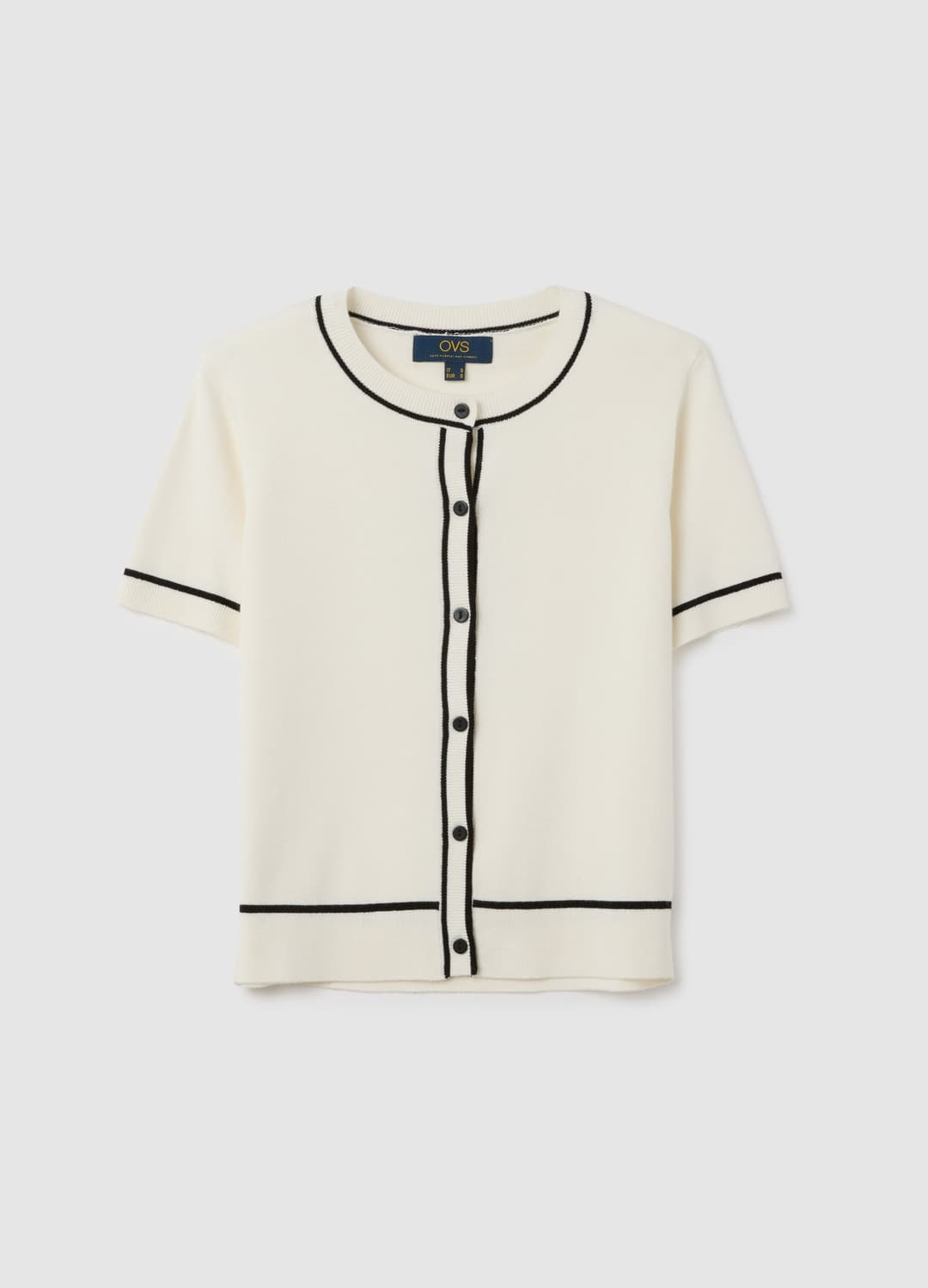 Cardigan Bianco A Maniche Corte Vestibilità Regular | OVS Cardigan Bianco A Maniche Corte Vestibilità Regular - 4 | OVS