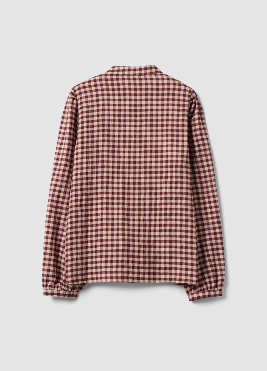 Camicia Bianca A Quadri In Viscosa Elasticizzato Con Collo Coreano | OVS Camicia Bianca A Quadri In Viscosa Elasticizzato Con Collo Coreano - 5 | OVS