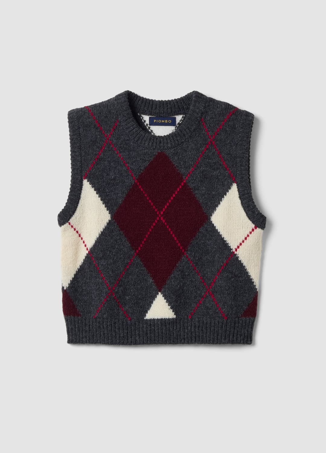 Gilet Grigio In Misto Lana Jacquard Con Girocollo Regular Fit | OVS Gilet Grigio In Misto Lana Jacquard Con Girocollo Regular Fit - 0 | OVS