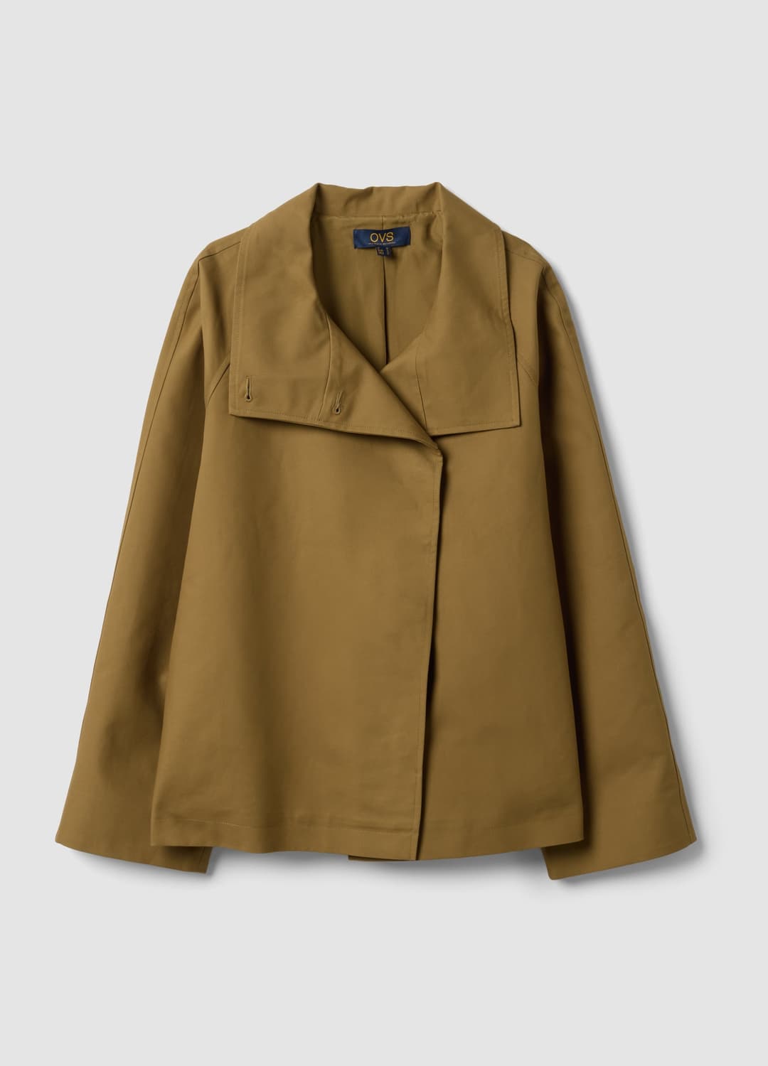 Grüne Jacke Aus Reiner Baumwolle Mit Knöpfen | OVS Grüne Jacke Aus Reiner Baumwolle Mit Knöpfen - 4 | OVS