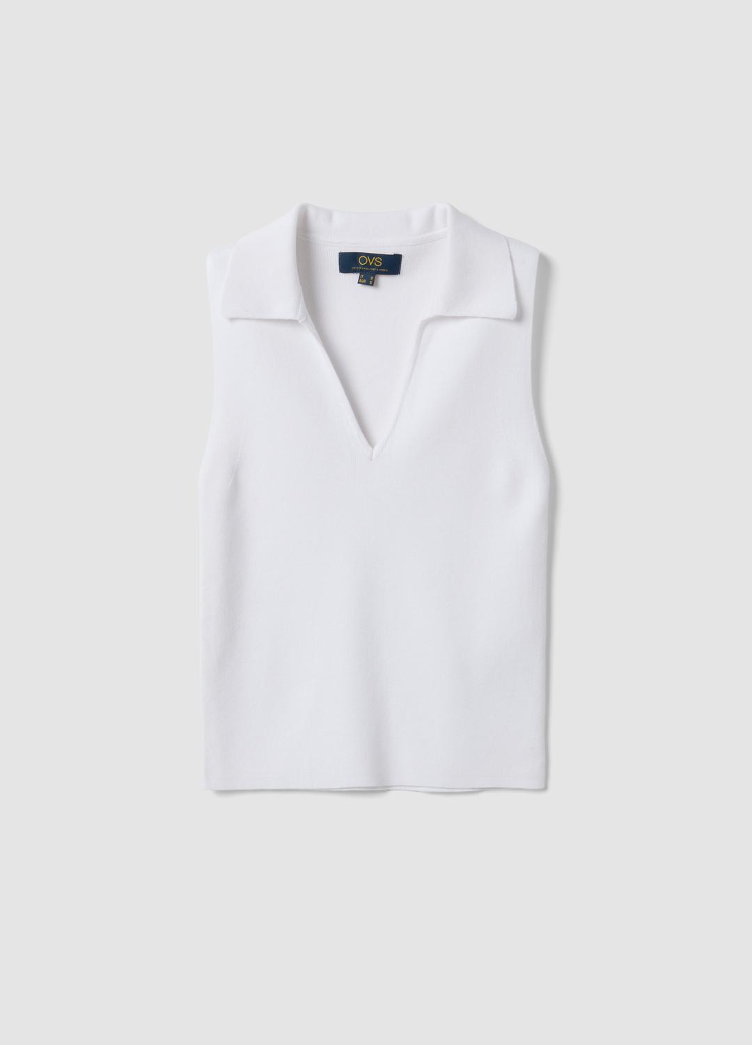 Maglietta da donna, elegante, casual, con scollo a V Maglietta da donna, elegante, casual, con scollo a V
