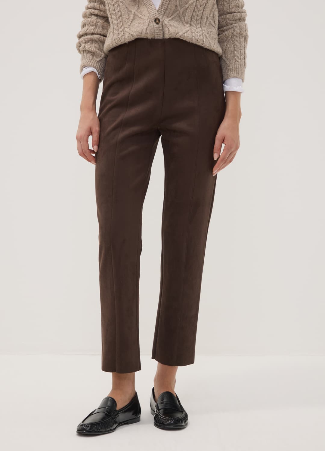 Leggings Marroni In Tessuto Elasticizzato Slim Fit | OVS Leggings Marroni In Tessuto Elasticizzato Slim Fit - 1 | OVS
