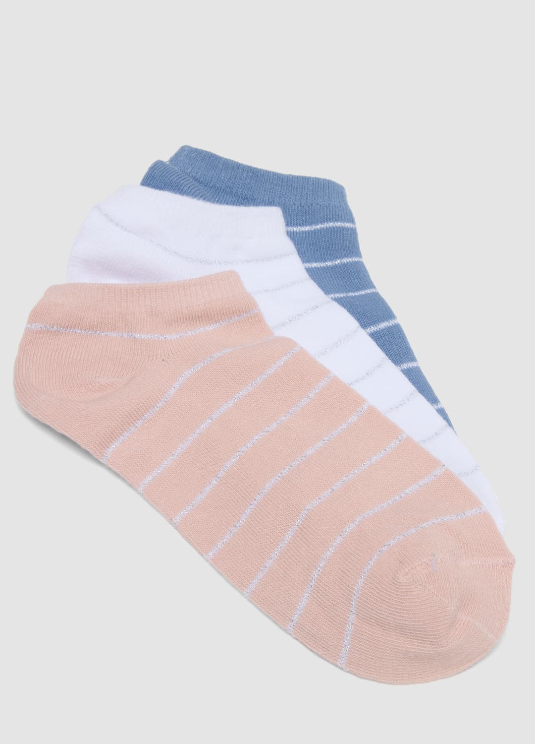7er-pack Mehrfarbige Gestreifte Sneakersocken Im Baumwollmix | OVS 7er-pack Mehrfarbige Gestreifte Sneakersocken Im Baumwollmix - 1 | OVS