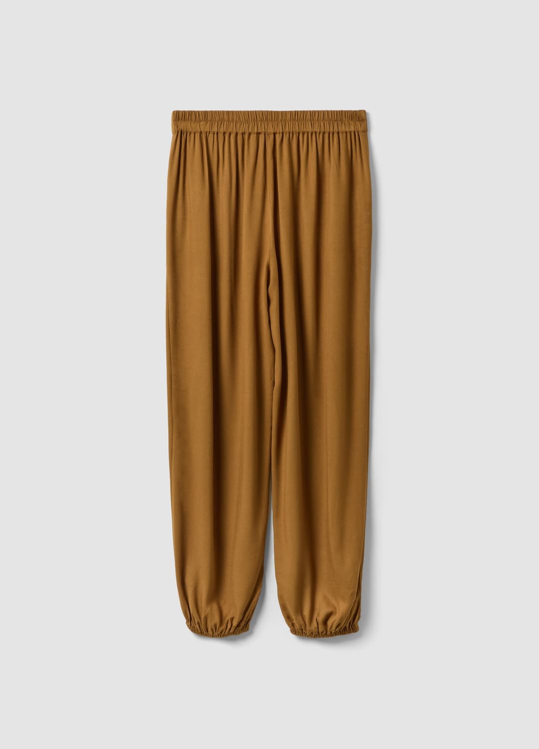 Braune Hose Aus Reiner Viskose Mit Elastischem Saum | OVS Braune Hose Aus Reiner Viskose Mit Elastischem Saum - 12 | OVS