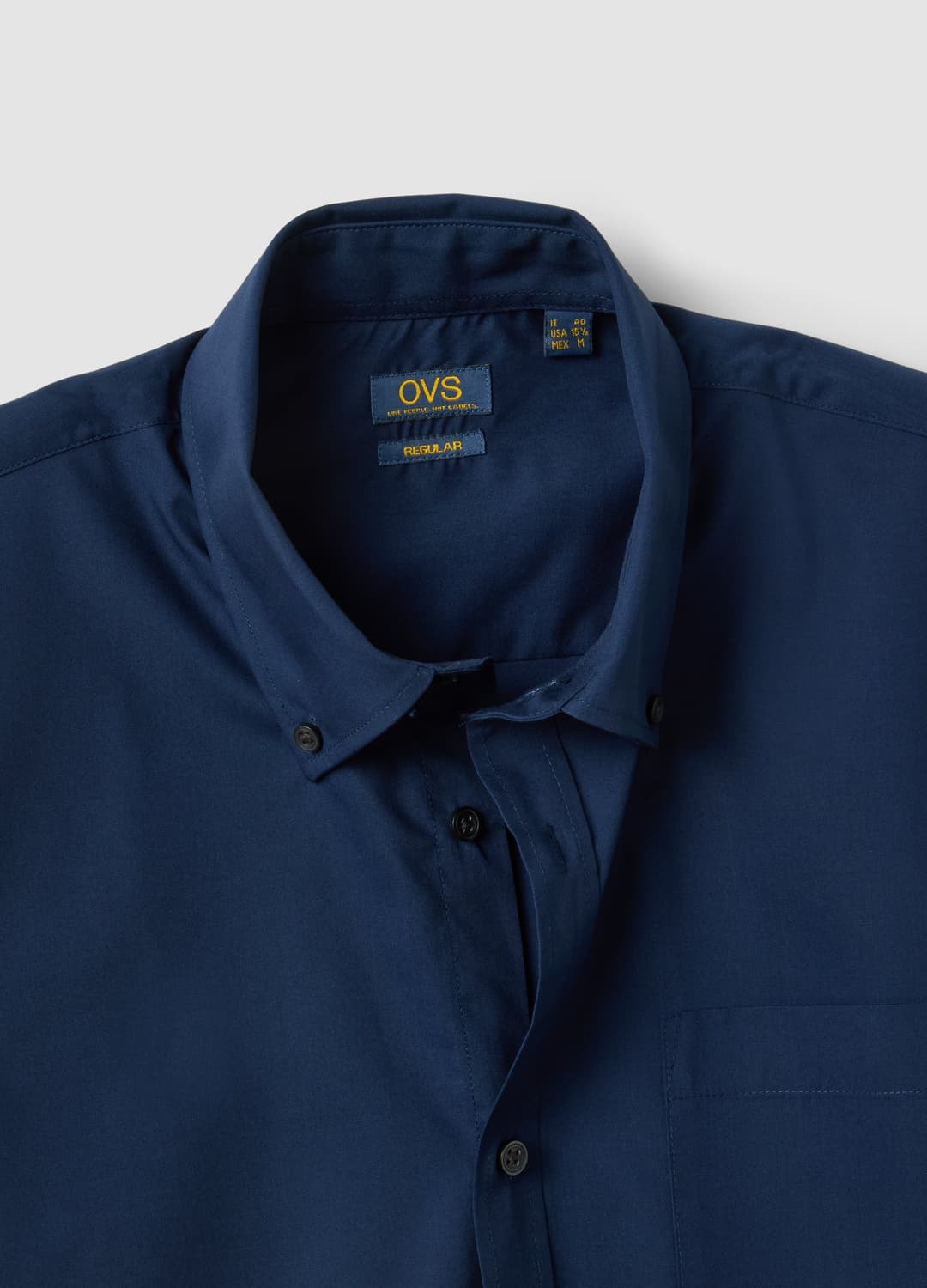 Camicia Blu Regular Fit Con Collo Button Down Easy Iron | OVS Camicia Blu Regular Fit Con Collo Button Down Easy Iron - 6 | OVS