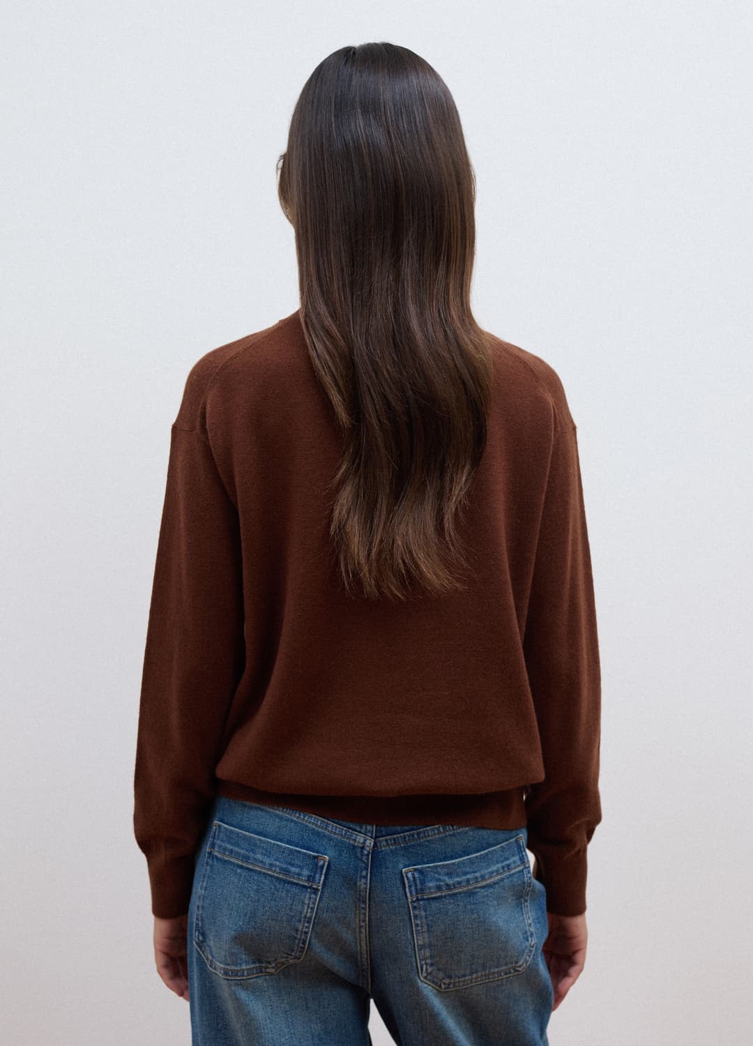 Violetter Pullover Aus Reiner Wolle Mit Rundhalsausschnitt Und Oversize-fit | OVS Violetter Pullover Aus Reiner Wolle Mit Rundhalsausschnitt Und Oversize-fit - 3 | OVS
