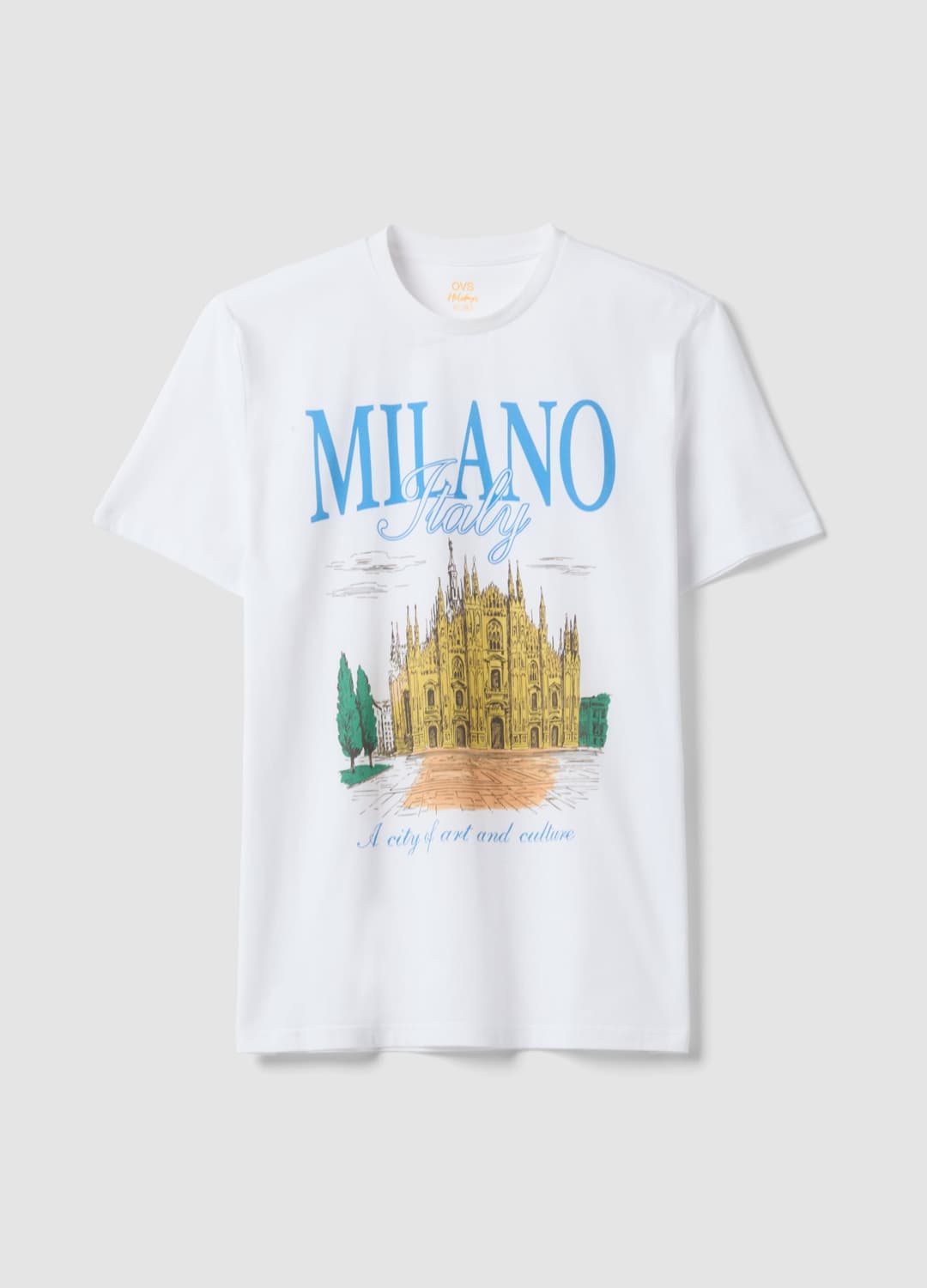 T-shirt Bianca In Puro Cotone Con Stampa Regular Fit | OVS T-shirt Bianca In Puro Cotone Con Stampa Regular Fit - 4 | OVS