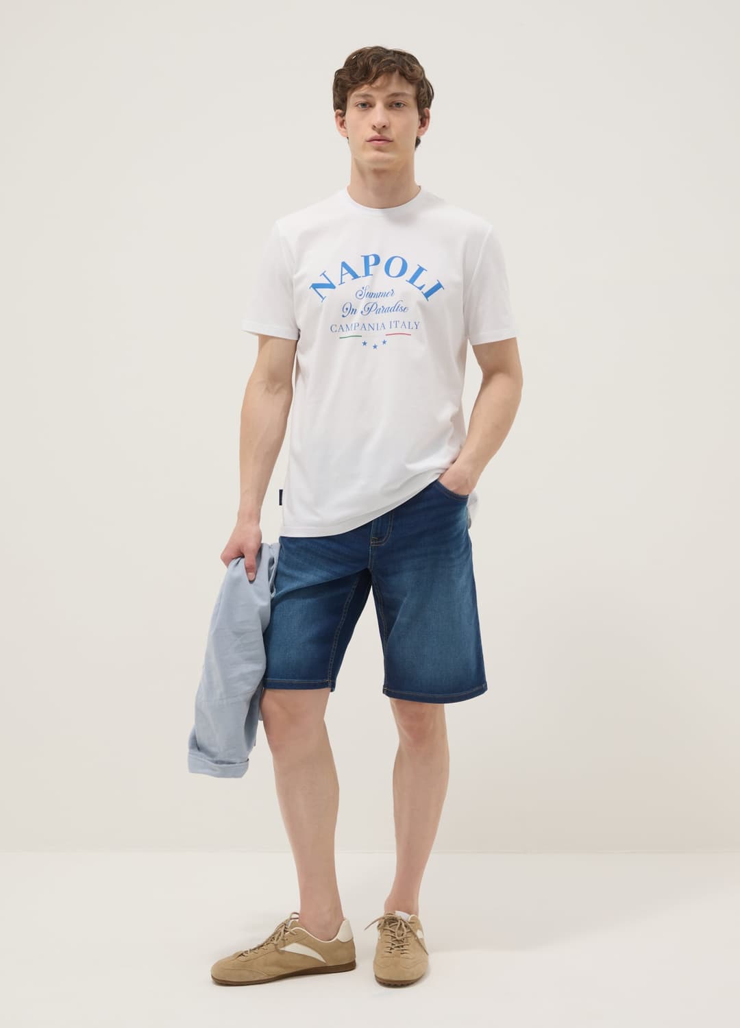 T-shirt Bianca In Puro Cotone Con Stampa Regular Fit | OVS T-shirt Bianca In Puro Cotone Con Stampa Regular Fit - 0 | OVS