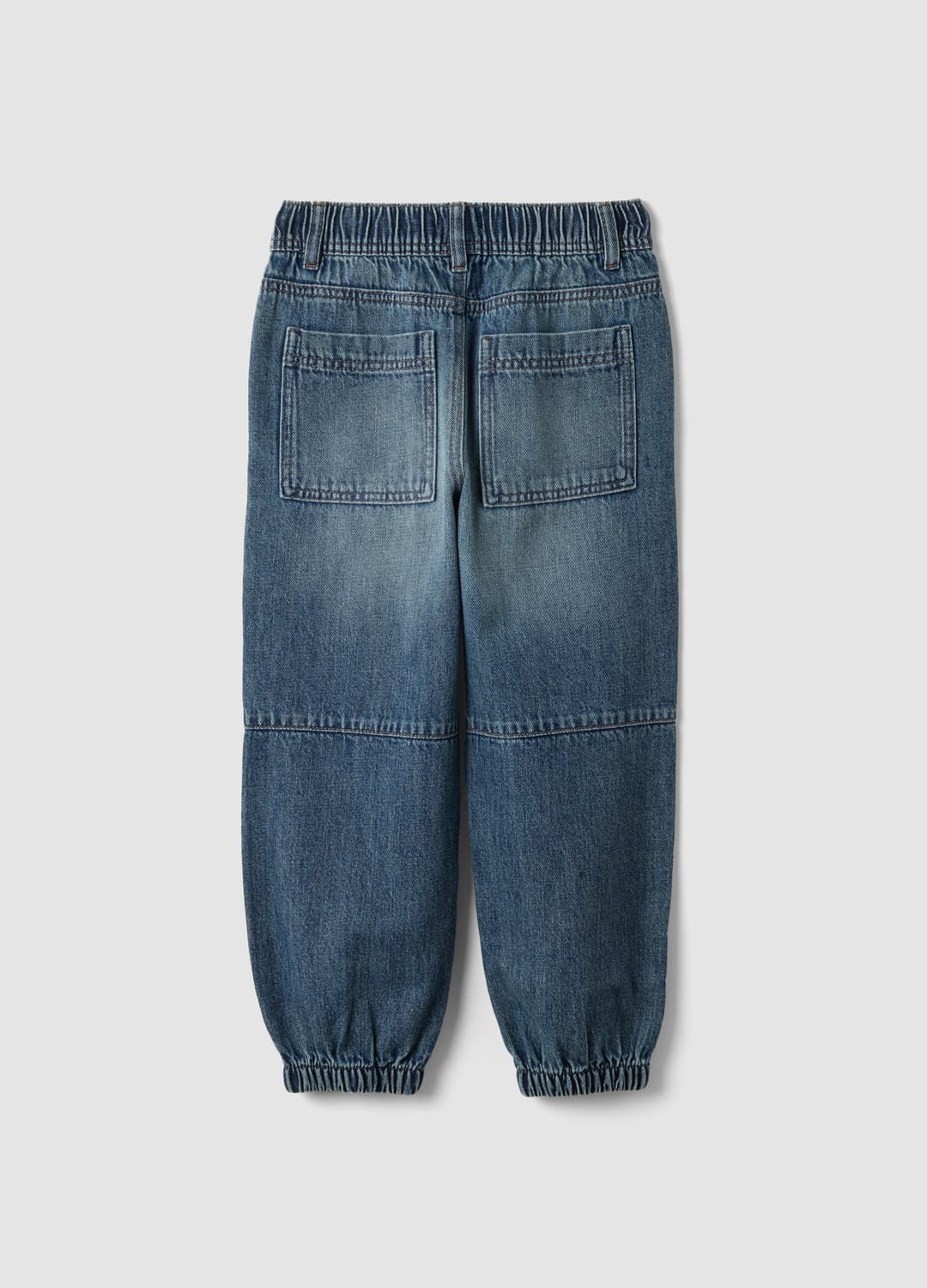 Jogger Denim Blu In Misto Cotone E Viscosa Relaxed Fit Per Bambino | OVS Jogger Denim Blu In Misto Cotone E Viscosa Relaxed Fit Per Bambino - 1 | OVS