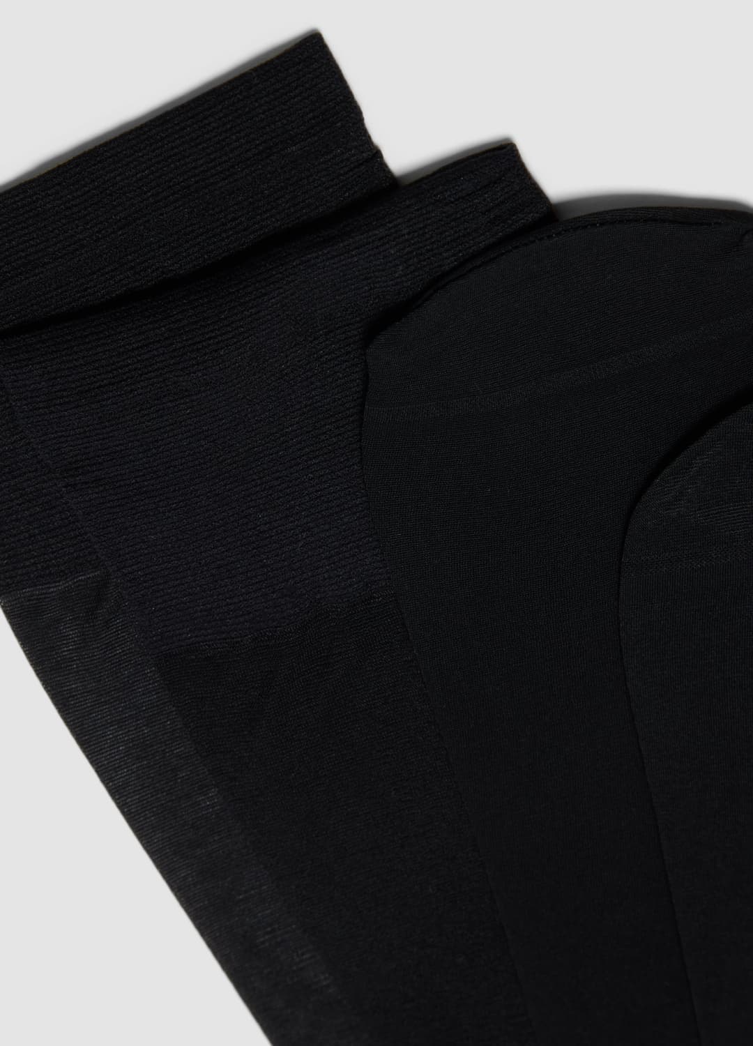 Bipack Di Calzini Salvapiede Neri In Tessuto Elasticizzato | OVS Bipack Di Calzini Salvapiede Neri In Tessuto Elasticizzato - 2 | OVS