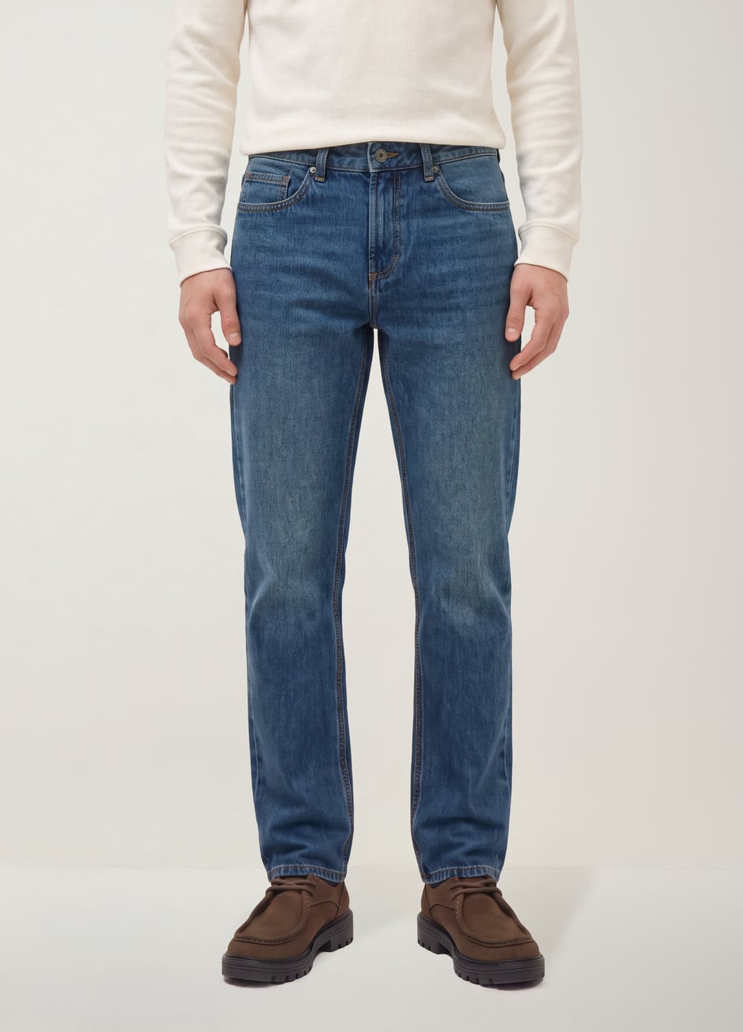 Blaue Denim-jeans Aus Reiner Baumwolle | OVS Blaue Denim-jeans Aus Reiner Baumwolle - 8 | OVS