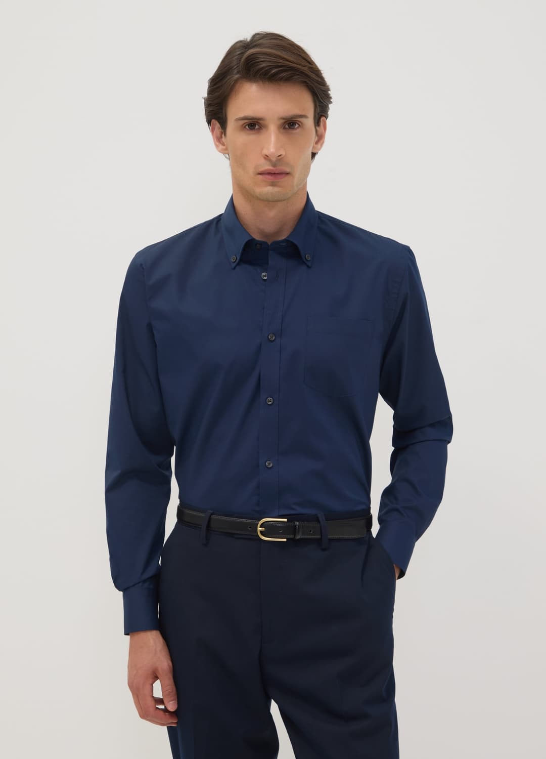 Camicia Blu Regular Fit Con Collo Button Down Easy Iron | OVS Camicia Blu Regular Fit Con Collo Button Down Easy Iron - 0 | OVS