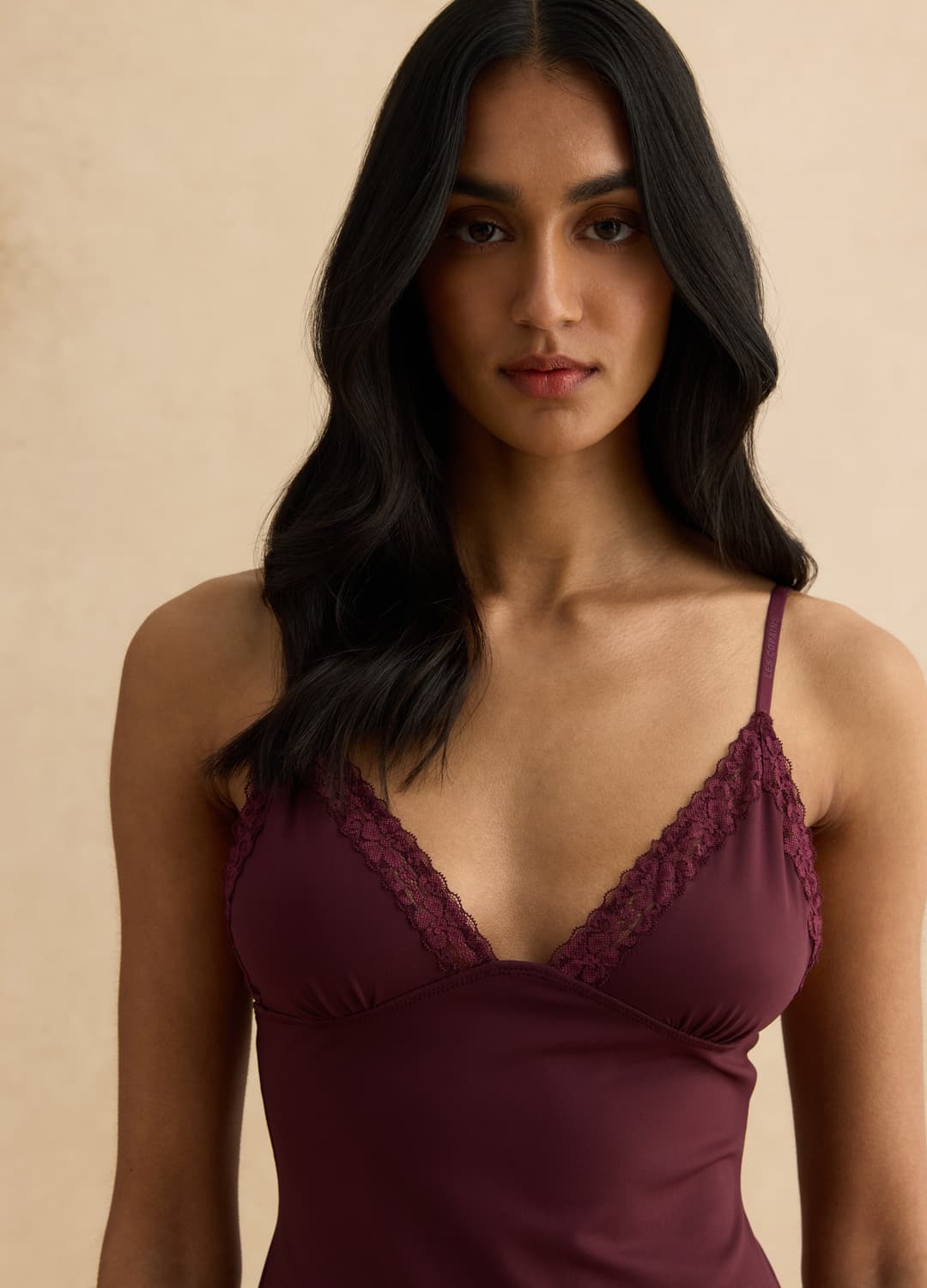 Rotes Regular-fit-trägertop Mit Spitzenbesatz Und Dünnen Trägern | OVS Rotes Regular-fit-trägertop Mit Spitzenbesatz Und Dünnen Trägern - 3 | OVS