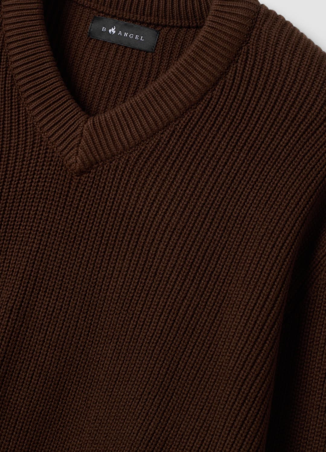 Maglia Marrone In Puro Cotone Con Scollo Profondo A V Regular Fit | OVS Maglia Marrone In Puro Cotone Con Scollo Profondo A V Regular Fit - 5 | OVS