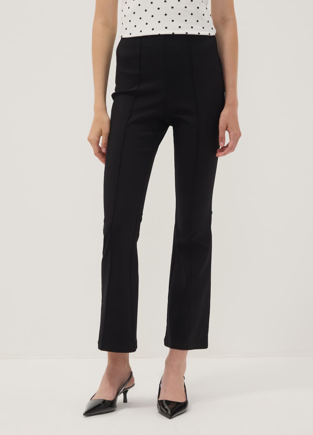Leggings Flare Neri In Viscosa Elasticizzato | OVS Leggings Flare Neri In Viscosa Elasticizzato - 1 | OVS