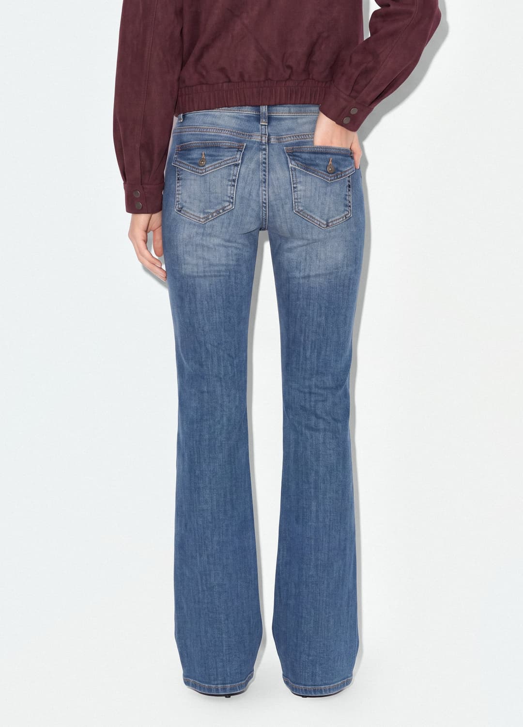 Blaue Flare-jeans Aus Stretch-baumwolle | OVS Blaue Flare-jeans Aus Stretch-baumwolle - 9 | OVS