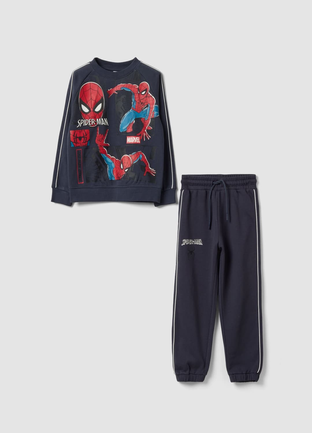 Tuta Jogging Over Nera In Misto Cotone Con Stampa Marvel Spider-man Per Bambino | OVS Tuta Jogging Over Nera In Misto Cotone Con Stampa Marvel Spider-man Per Bambino - 0 | OVS