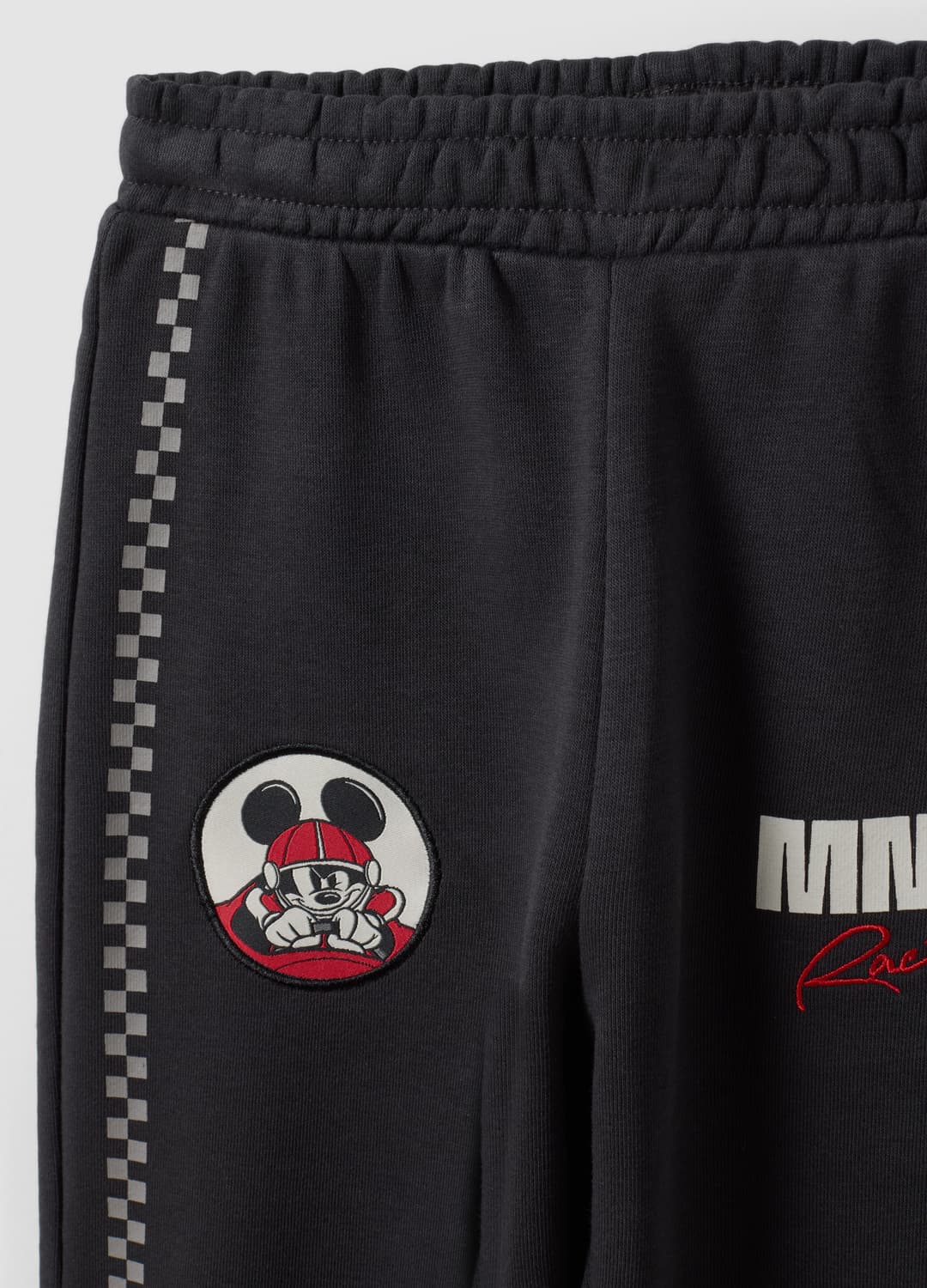 Pantaloni Jogger Neri In Misto Cotone Con Elastico E Stampa Mickey | OVS Pantaloni Jogger Neri In Misto Cotone Con Elastico E Stampa Mickey - 2 | OVS