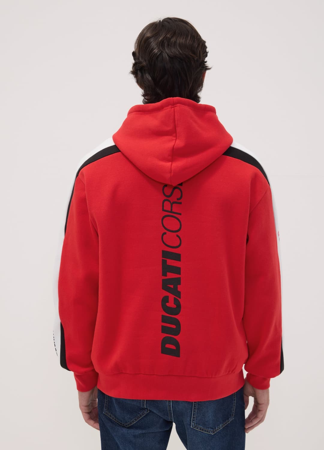 Felpa Rossa In Misto Cotone Con Cappuccio E Stampa Ducati | OVS Felpa Rossa In Misto Cotone Con Cappuccio E Stampa Ducati - 2 | OVS