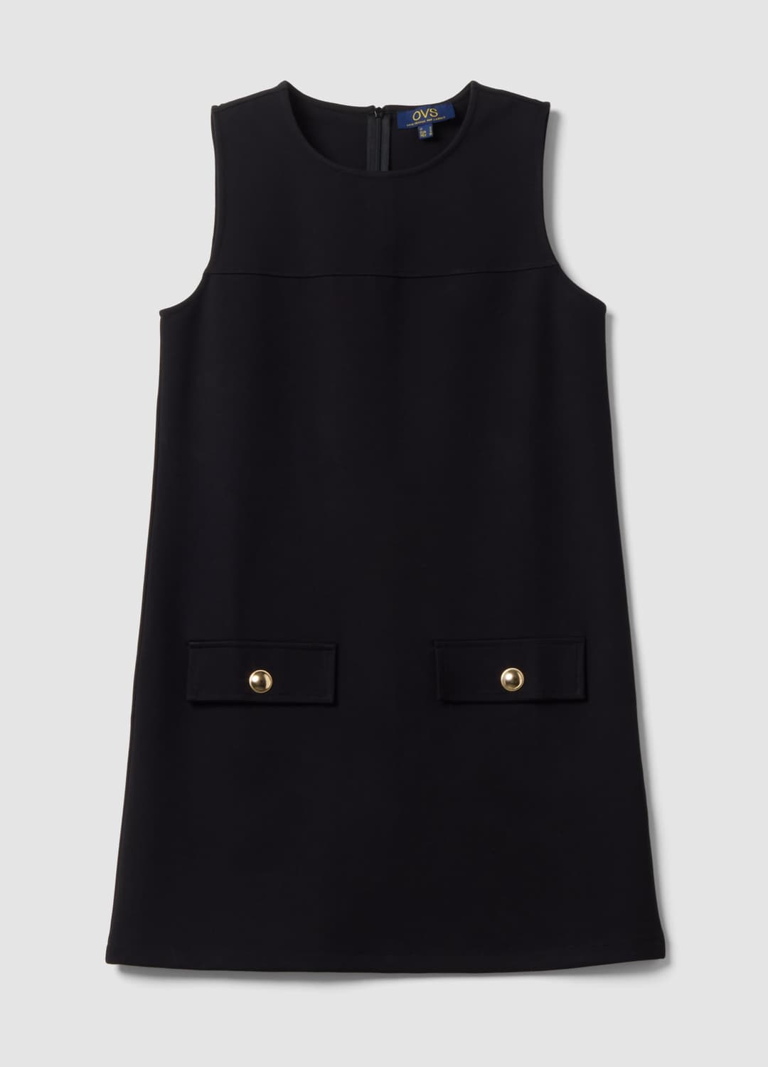 Abito Smanicato Nero In Punto Milano Di Viscosa Elasticizzata Straight Fit | OVS Abito Smanicato Nero In Punto Milano Di Viscosa Elasticizzata Straight Fit - 4 | OVS
