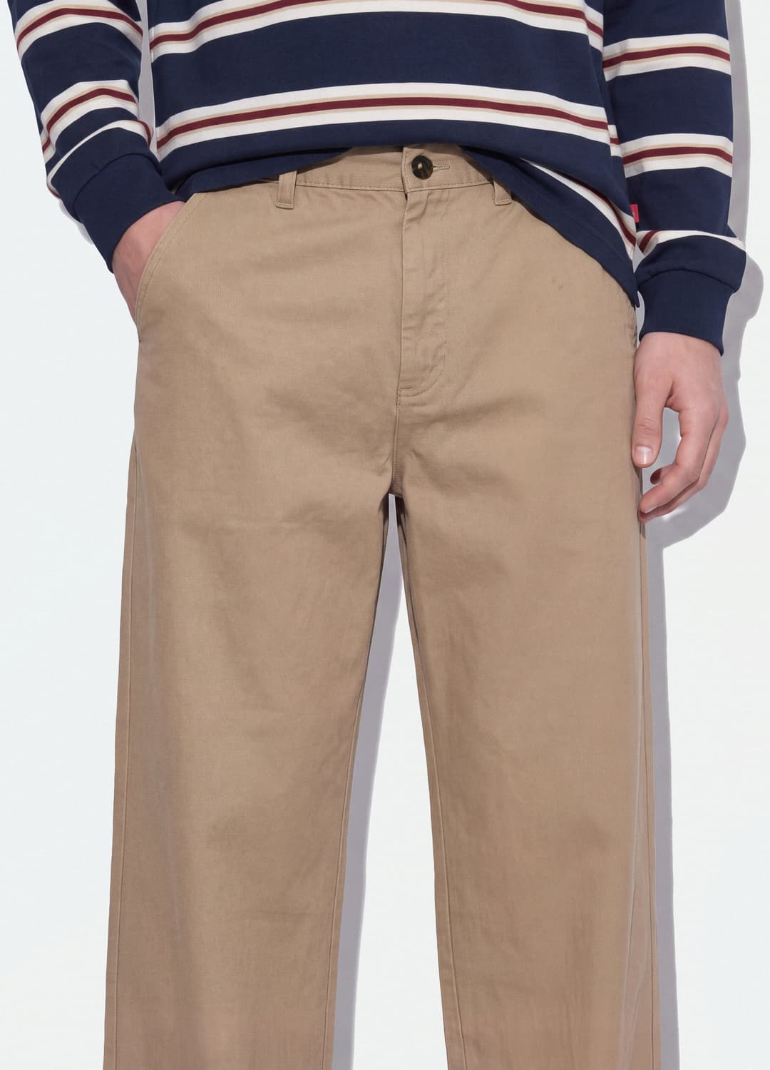 Pantaloni Chino Beige In Puro Cotone Barrel Fit | OVS Pantaloni Chino Beige In Puro Cotone Barrel Fit - 2 | OVS