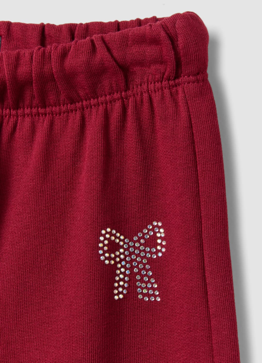 Rote Hose Aus Reiner Baumwolle Mit Elastischem Bund Und Schleife Für Mädchen | OVS Rote Hose Aus Reiner Baumwolle Mit Elastischem Bund Und Schleife Für Mädchen - 2 | OVS