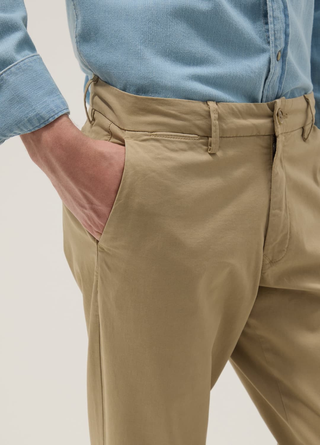 Pantaloni Chino Blu In Cotone Elasticizzato Regular Fit | OVS Pantaloni Chino Blu In Cotone Elasticizzato Regular Fit - 3 | OVS