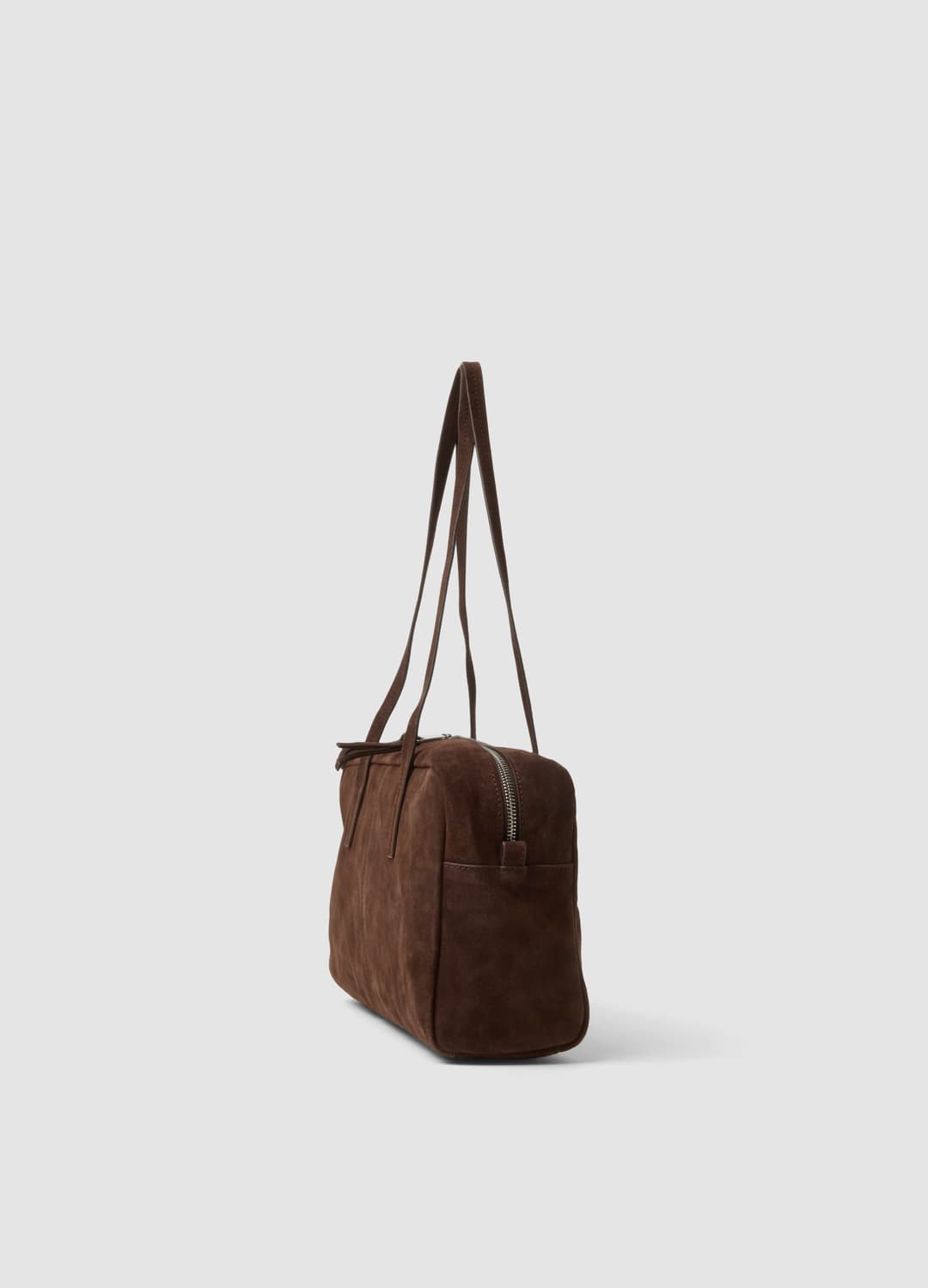 Borsa Marrone In Vera Pelle Con Doppi Manici E Zip | OVS Borsa Marrone In Vera Pelle Con Doppi Manici E Zip - 1 | OVS