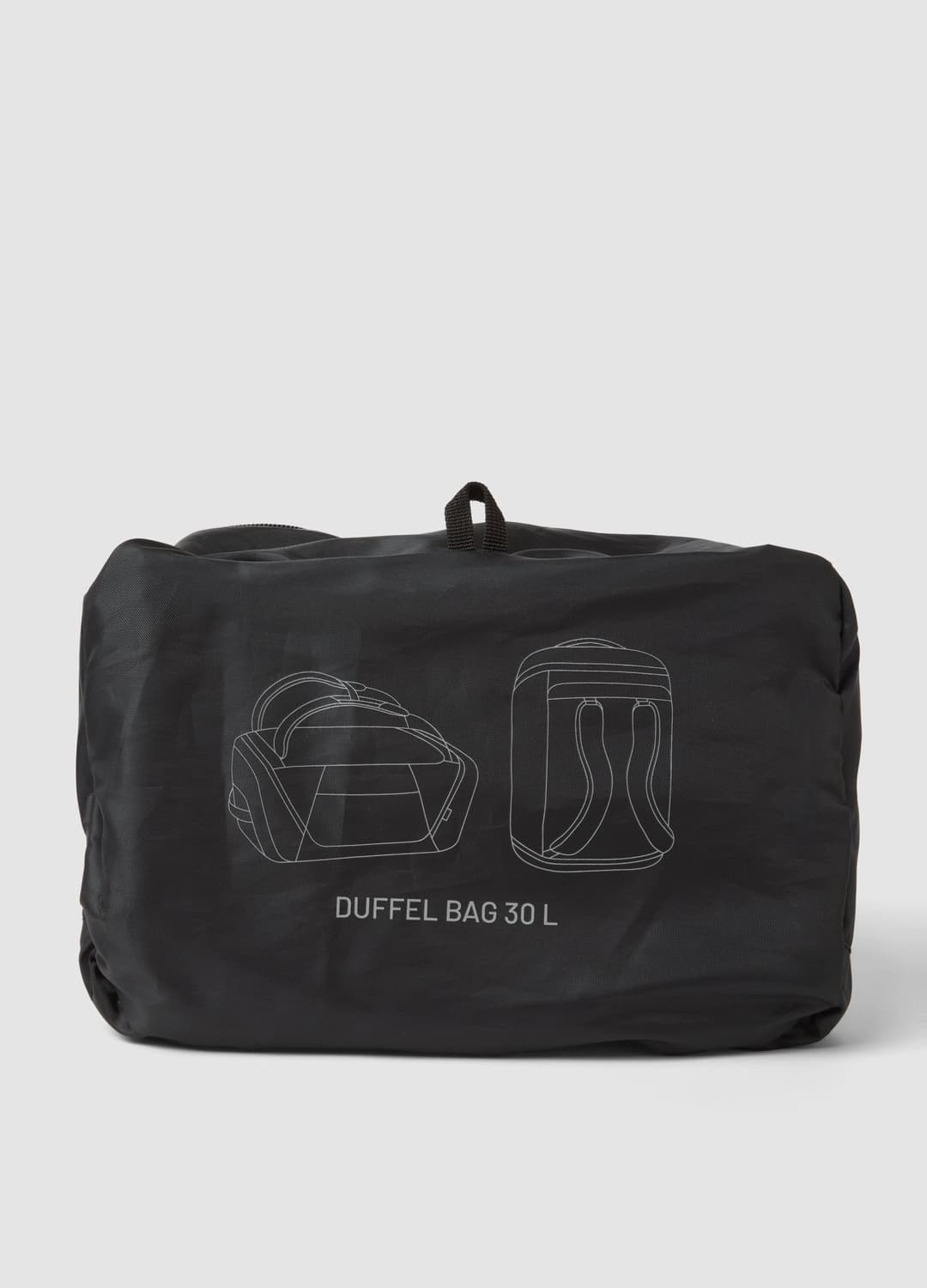 Faltbare Schwarze Sport-reisetasche Mit Rucksackträgern | OVS Faltbare Schwarze Sport-reisetasche Mit Rucksackträgern - 1 | OVS