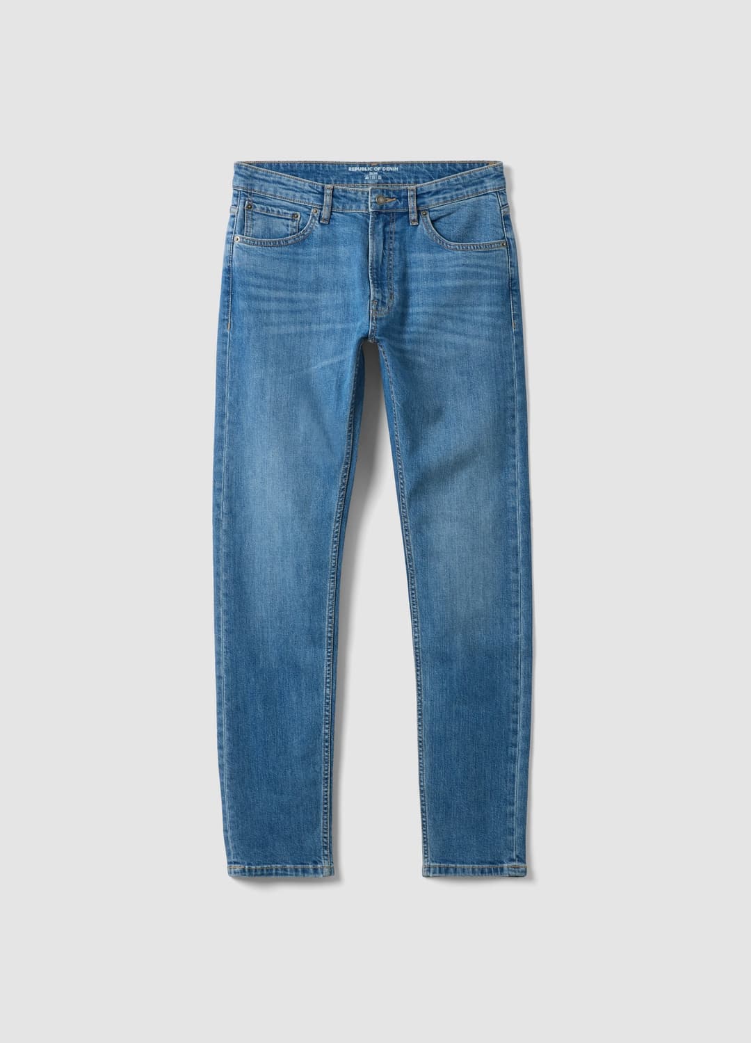 Slim-fit Jeans Aus Stretch-baumwolle In Dunkler Waschung | OVS Slim-fit Jeans Aus Stretch-baumwolle In Dunkler Waschung - 6 | OVS