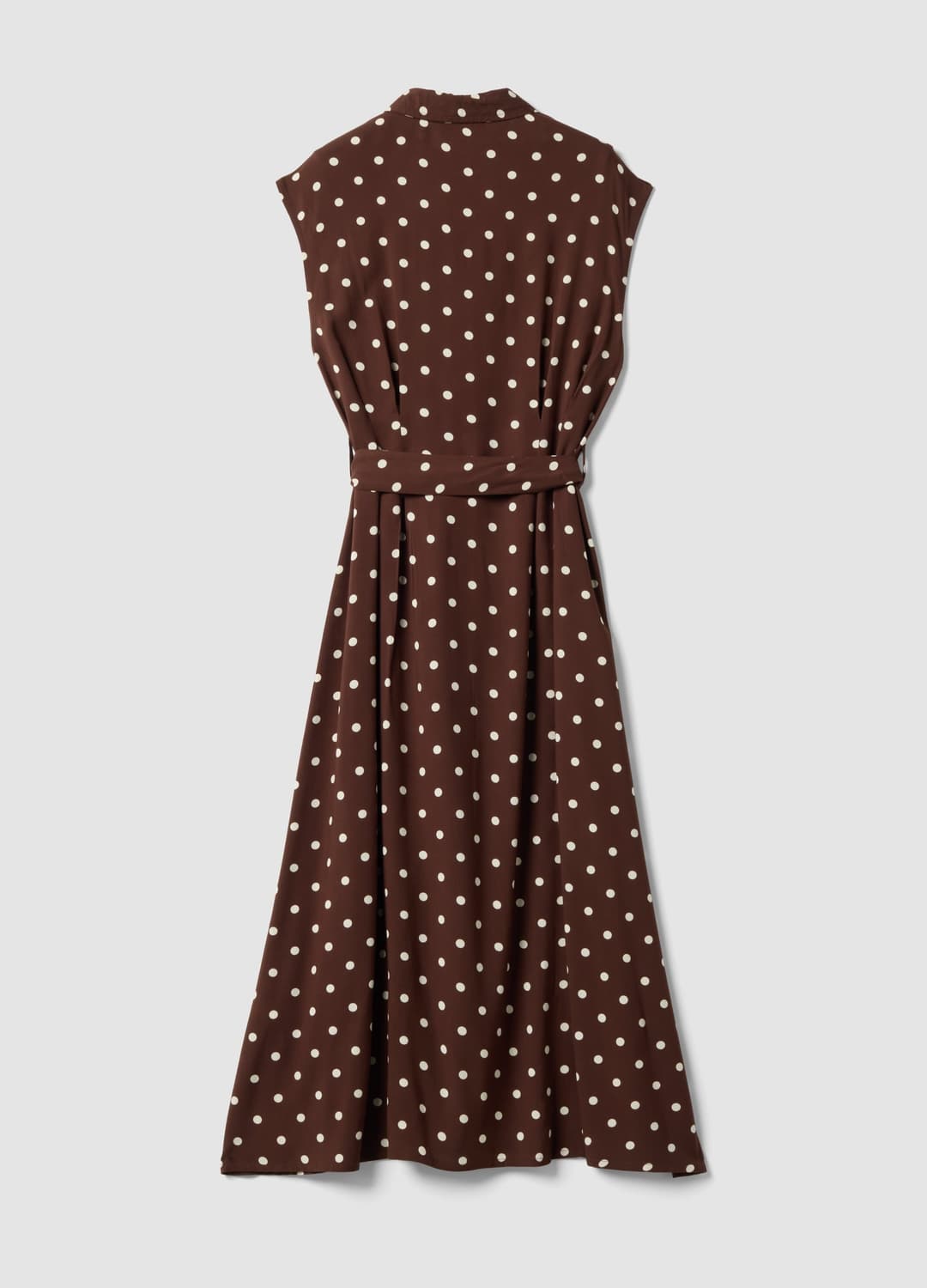Abito Midi Marrone In Pura Viscosa A Pois Regular Fit | OVS Abito Midi Marrone In Pura Viscosa A Pois Regular Fit - 5 | OVS