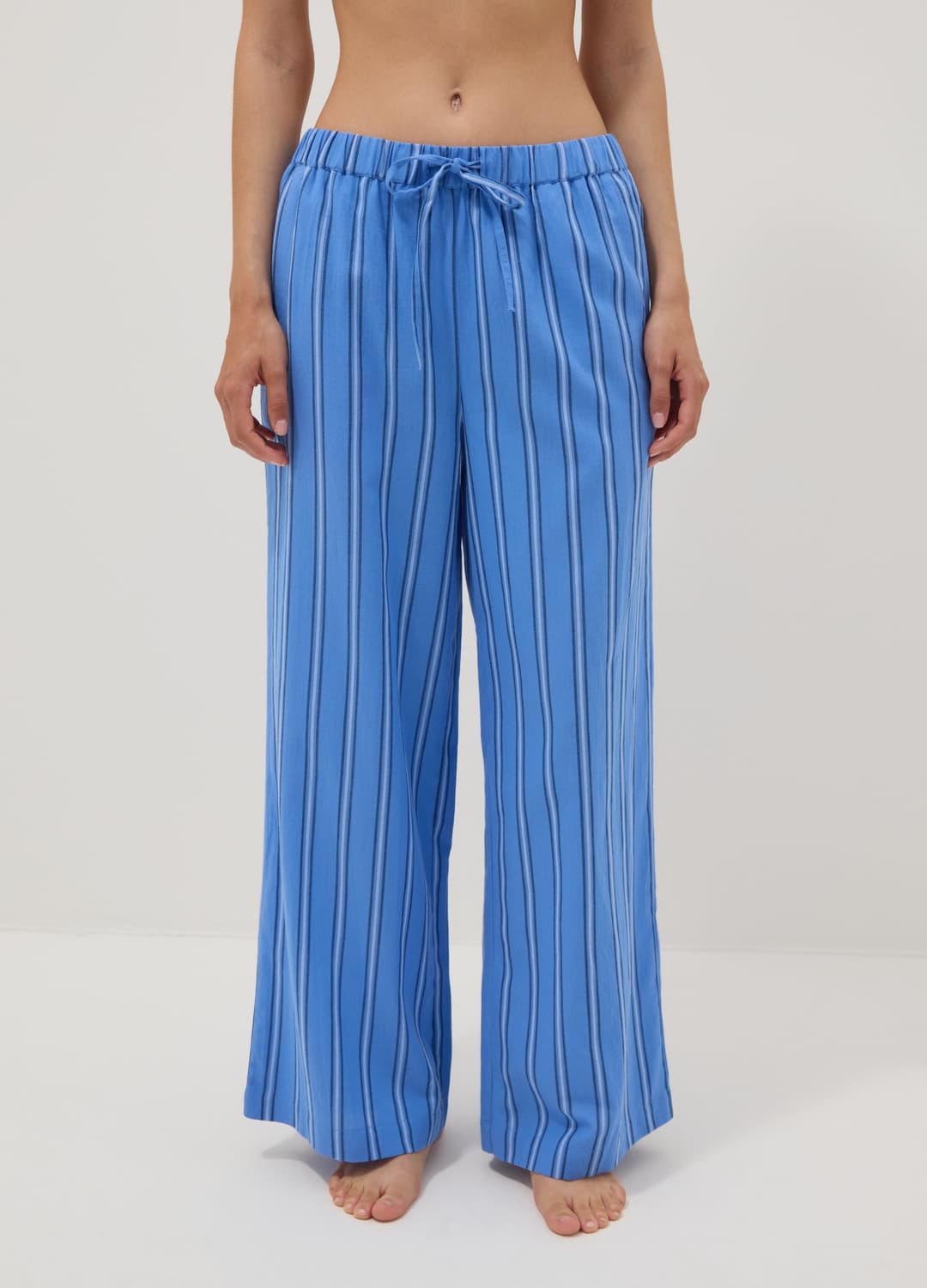 Pantaloni Copricostume Blu In Puro Cotone A Righe | OVS Pantaloni Copricostume Blu In Puro Cotone A Righe - 2 | OVS