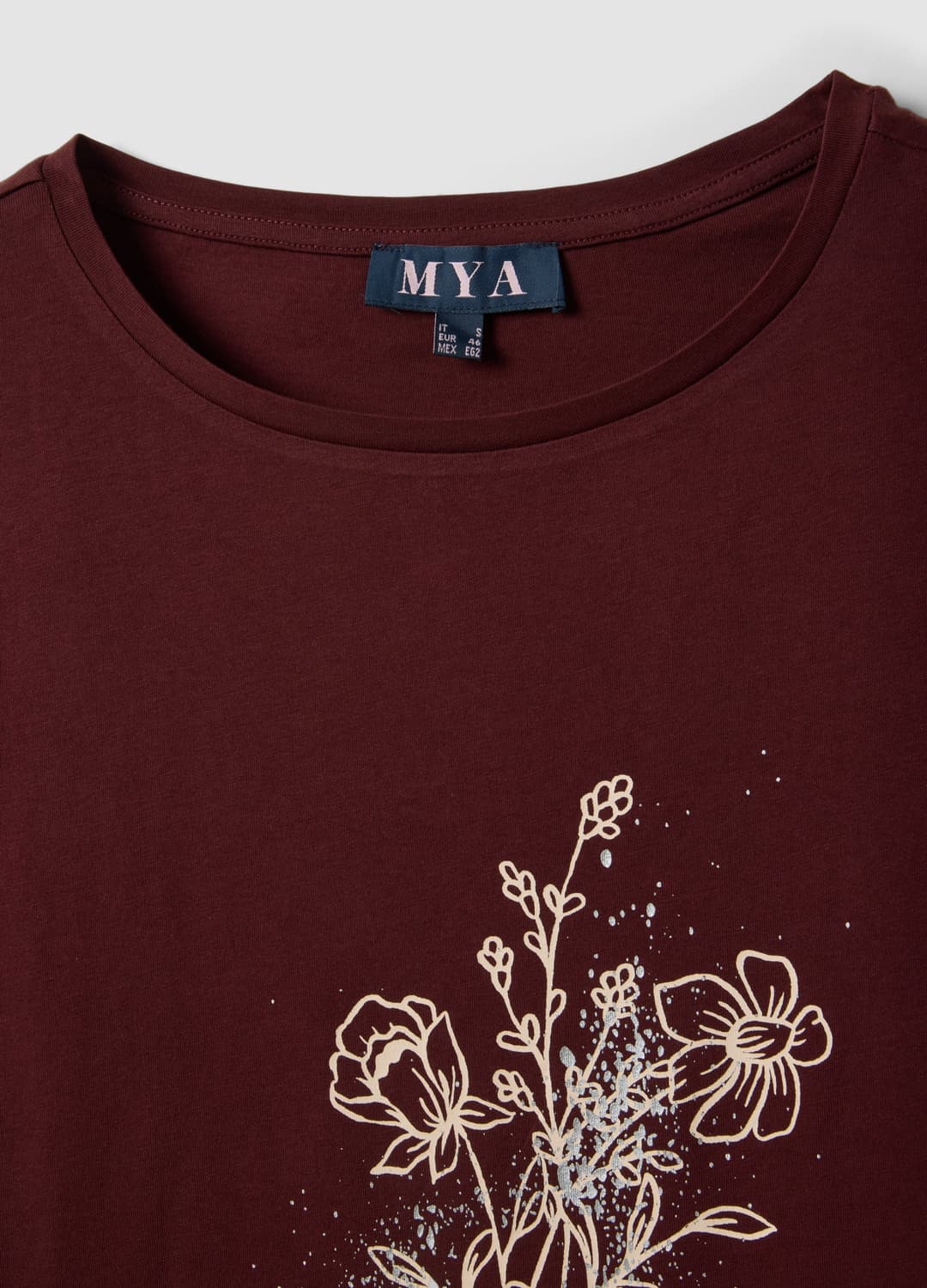 T-shirt Rossa In Puro Cotone Con Stampa Floreale Regular Fit | OVS T-shirt Rossa In Puro Cotone Con Stampa Floreale Regular Fit - 5 | OVS