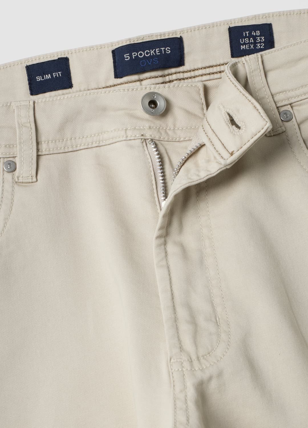 Pantaloni Verdi In Dobby Di Cotone Elasticizzato Slim Fit | OVS Pantaloni Verdi In Dobby Di Cotone Elasticizzato Slim Fit - 6 | OVS