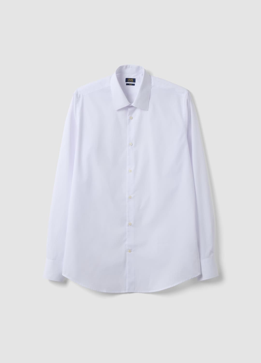 Camicia Bianca Slim Fit Con Colletto Classico Easy Iron | OVS Camicia Bianca Slim Fit Con Colletto Classico Easy Iron - 4 | OVS