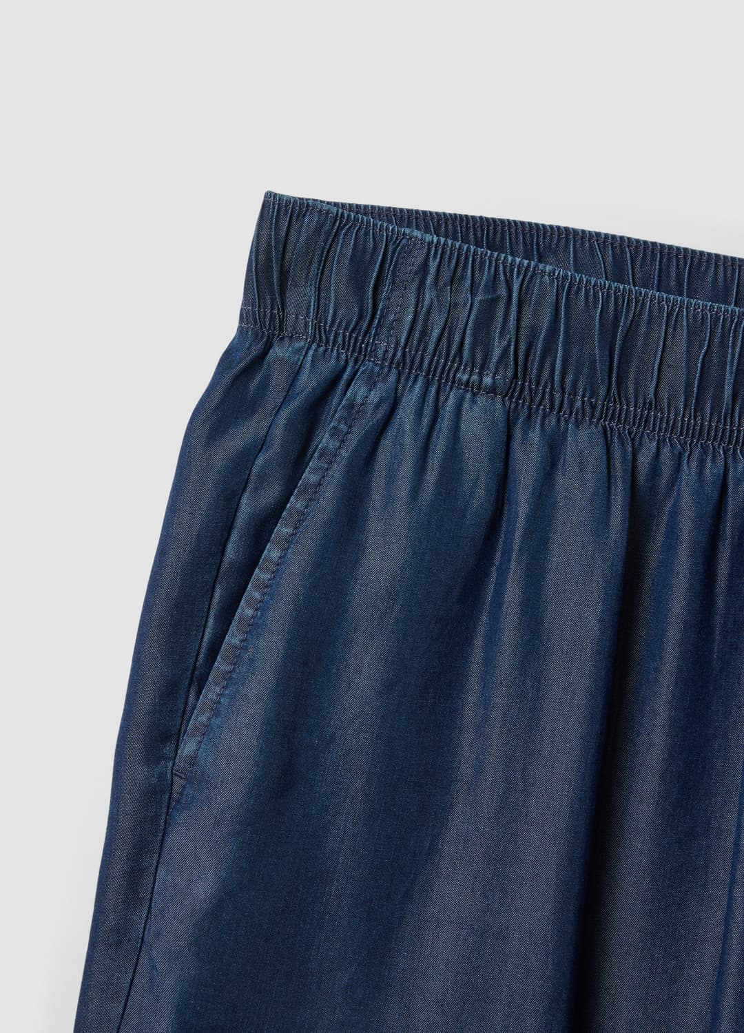 Pantaloni Blu In Puro Lyocell Con Vita Elasticizzata Regular Fit | OVS Pantaloni Blu In Puro Lyocell Con Vita Elasticizzata Regular Fit - 6 | OVS