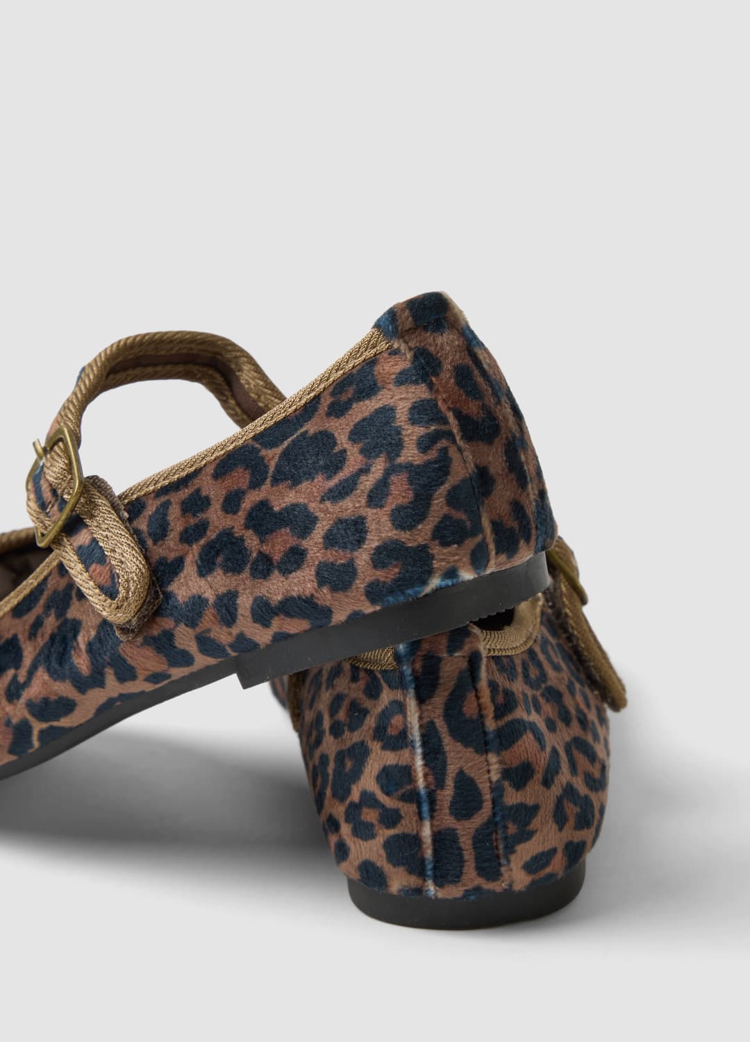 Ballerine Marroni Con Stampa Animalier E Cinturino Per Bambina | OVS Ballerine Marroni Con Stampa Animalier E Cinturino Per Bambina - 1 | OVS