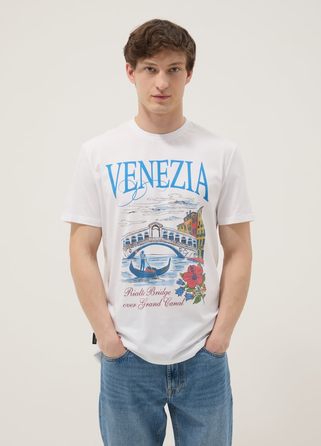 T-shirt Bianca In Puro Cotone Con Stampa Grafica Regular Fit | OVS T-shirt Bianca In Puro Cotone Con Stampa Grafica Regular Fit - 0 | OVS