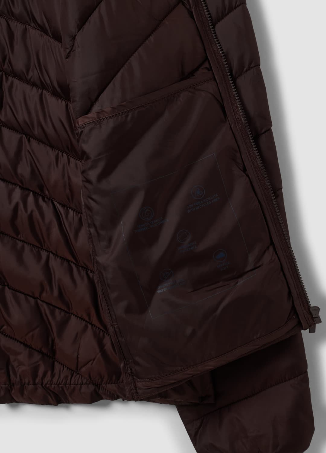 Giacca Ultralight Marrone Trapuntata Con Cappuccio E Zip | OVS Giacca Ultralight Marrone Trapuntata Con Cappuccio E Zip - 6 | OVS