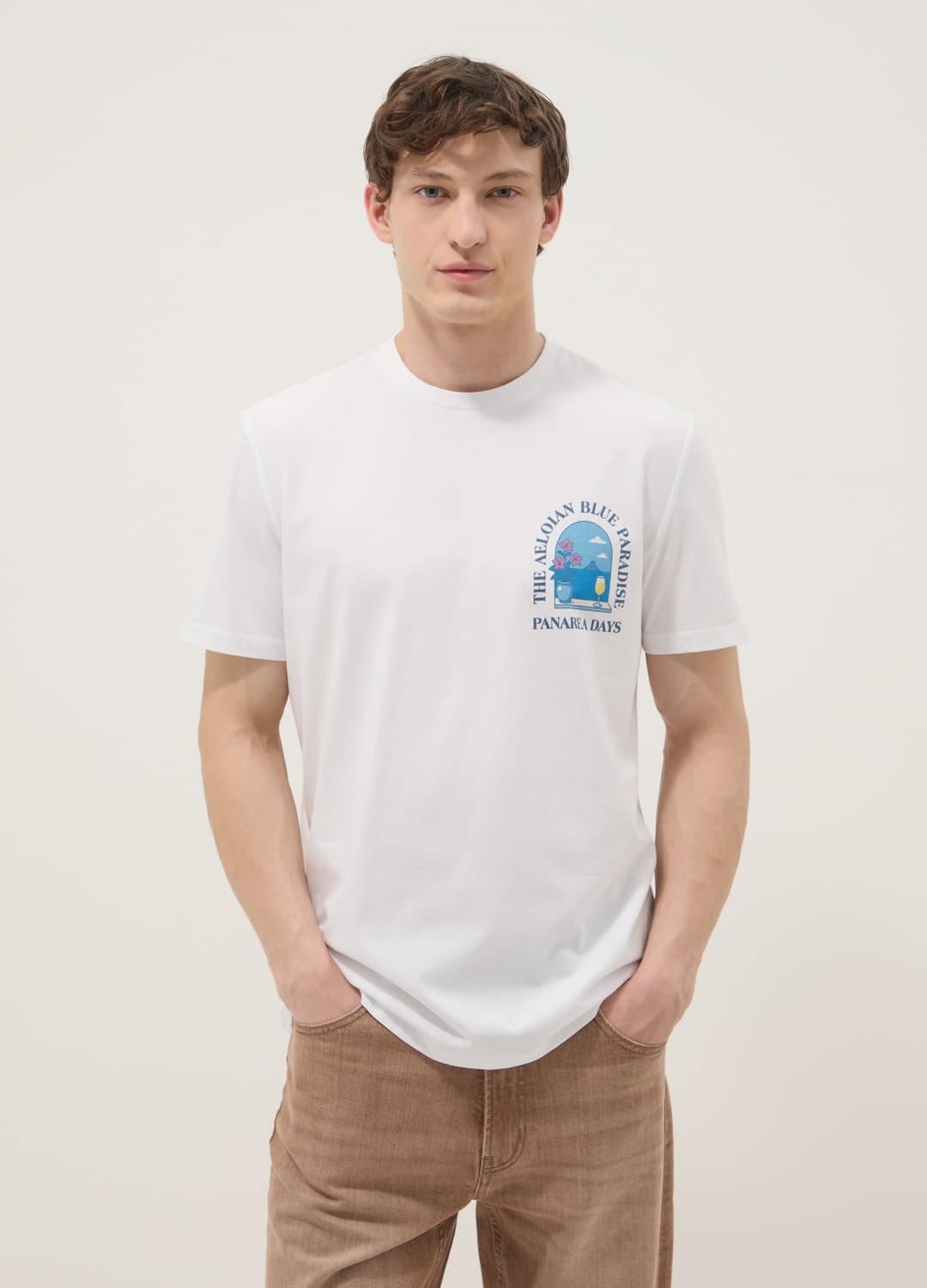 T-shirt Bianca A Maniche Corte In Puro Cotone Regular Fit | OVS T-shirt Bianca A Maniche Corte In Puro Cotone Regular Fit - 1 | OVS