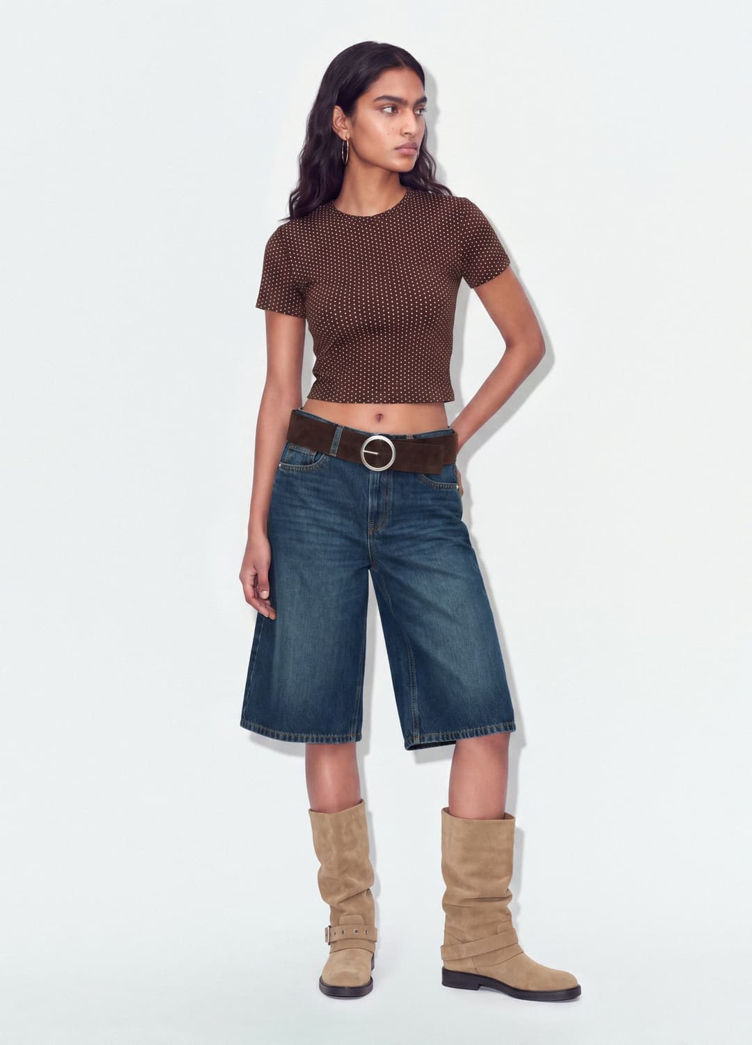 Rosa Cropped T-shirt Aus Reiner Baumwolle Mit Grafikprint | OVS Rosa Cropped T-shirt Aus Reiner Baumwolle Mit Grafikprint - 0 | OVS