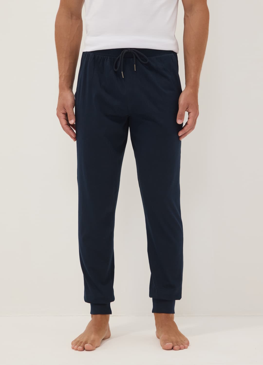 Pantaloni Pigiama Blu In Cotone Organico Con Coulisse | OVS Pantaloni Pigiama Blu In Cotone Organico Con Coulisse - 1 | OVS