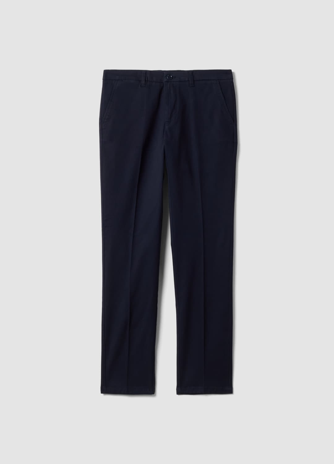 Blaue Slim-fit-chinohose Aus Elastischem Baumwolltwill | OVS Blaue Slim-fit-chinohose Aus Elastischem Baumwolltwill - 0 | OVS