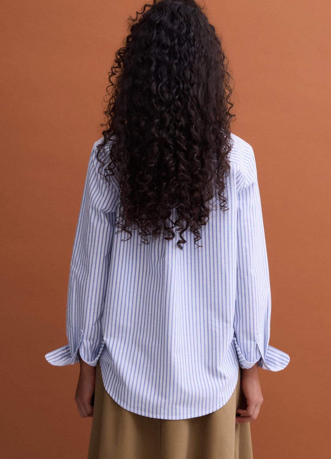 Camicia Oxford Azzurra A Righe Bianche In Puro Cotone Comfort Fit | OVS Camicia Oxford Azzurra A Righe Bianche In Puro Cotone Comfort Fit - 3 | OVS